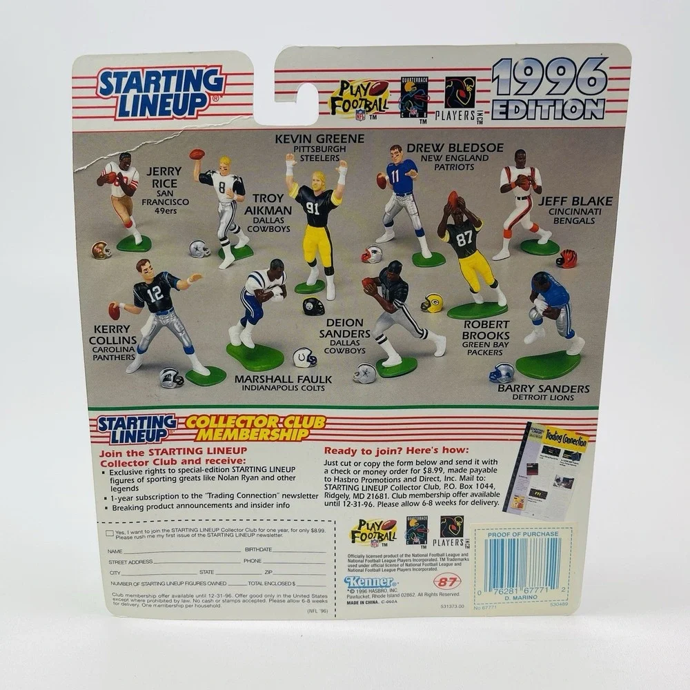 Dan Marino Lasting Leaders Starting Lineup 1996 Edition NFL Miami Dolphins